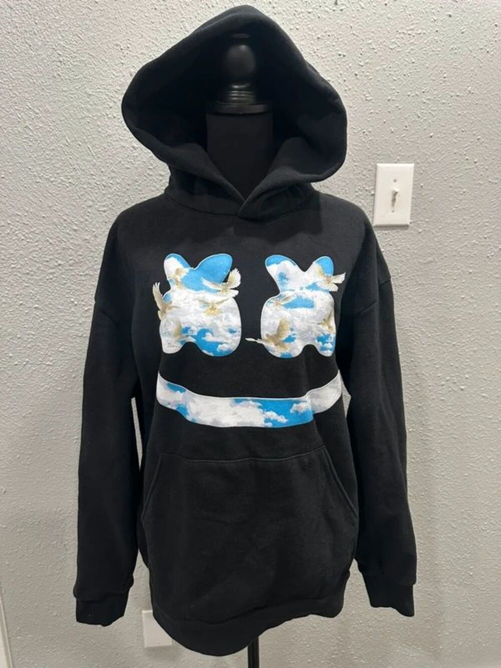 DJ Marshmellow Official Merch Black Pullover Hoodie Adult Medium